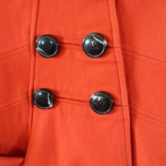 Brilliant Womens Medium Wool Double Breasted Aline Car Coat ~Ci Sono by Cavalini - Picture 7 of 8